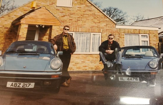 Peter and Stephen and the Porsches