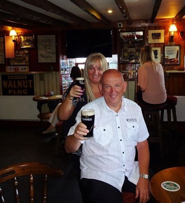 We drink some Guiness at Stritches Pub in Memory of our late Mother & Father (taken 16.06.14)