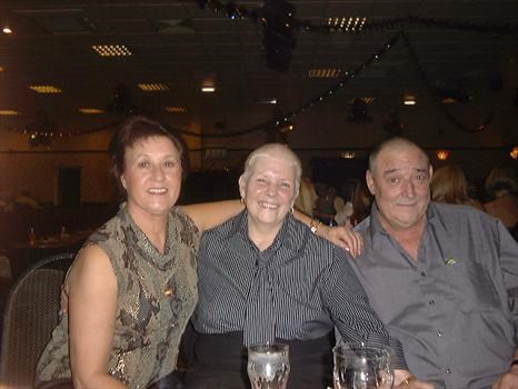 Brenda with Betty & John (Sister in Law & Brother) at Skellow Grange xmas 