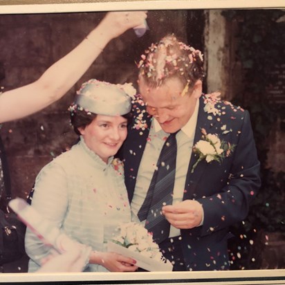 Jim & Ann Wedding day 04/06/1982