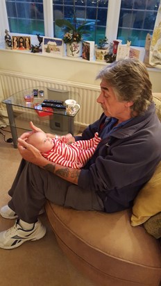 Clive with his niece, Christmas 2015