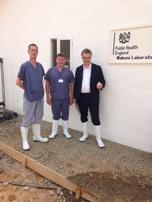 Paul's visit to Sierra Leone 2015 during the Ebola epidemic. 