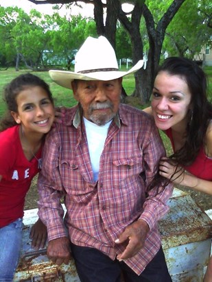 my two girls with their grandpa! Thank GOD we have these pictures of him.