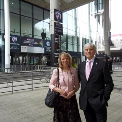 Ann & John at Wembley