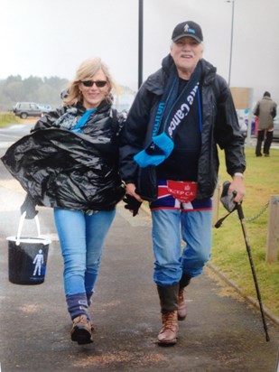 John with Ann at the 2015 walk
