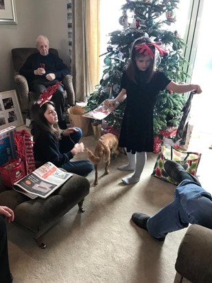 Dad, Abi & Zoe Christmas 2018