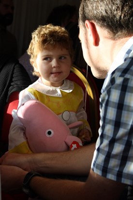 A Younger Laoise with her Peppa Pig