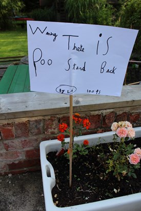 Warning...There is poo