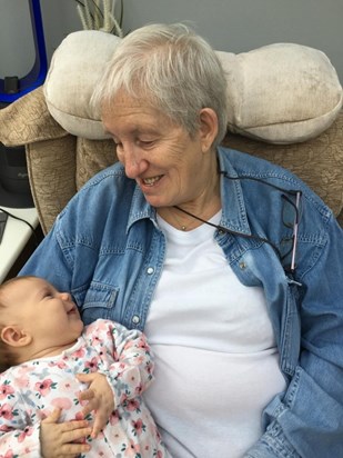 Mum always loved holding her grand daughter Quinn