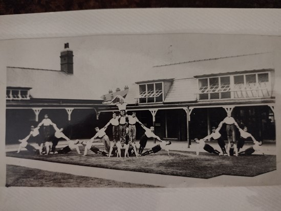 Gymnastics - we think he is in there somewhere!