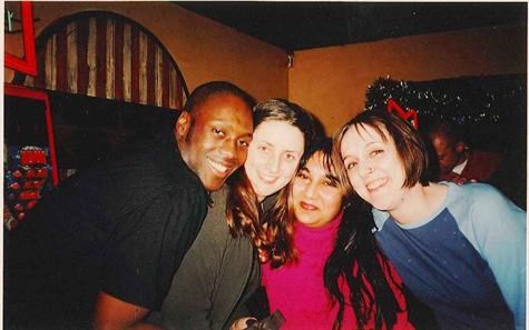 Rickardo, Gina, Debbie, Amy - New Year's Eve 2000 in Willesden!