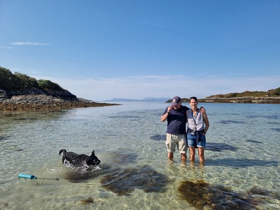 Rum and Eigg in the background