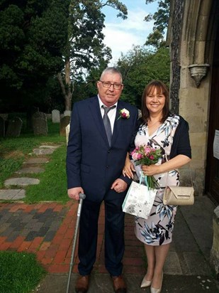 Our Wedding Vows renewal at St Andrews church August 2017 