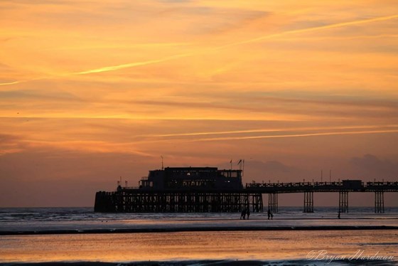 The pier at sunset. So beautiful. 