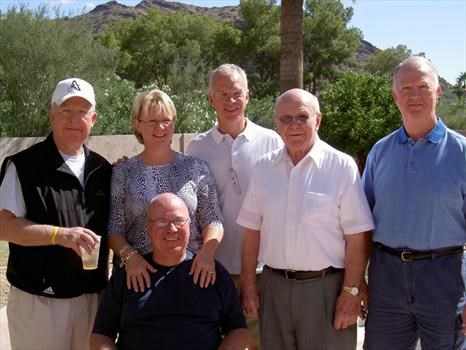 Dad with his dad and siblings