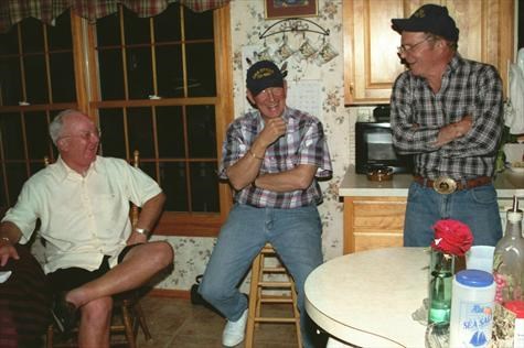 Brian-Frank Gibson and John Strohaker at reunion in Arkansas April 2005