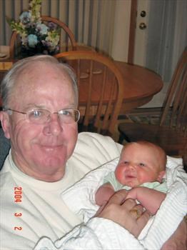 Dad and his only grandson Aiden Alward - 2001