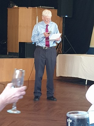Dad giving one of many speeches he gave in his life 