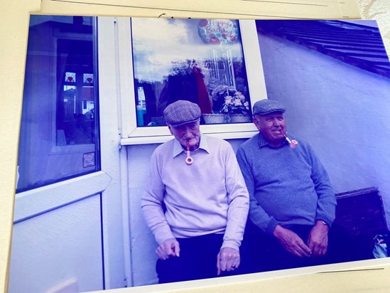 Dad and his best friend Gerry Byron ‘Yorkshire Men’