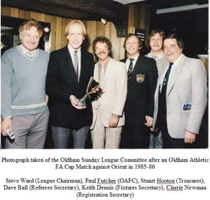 Dad in Oldham Sunday League days