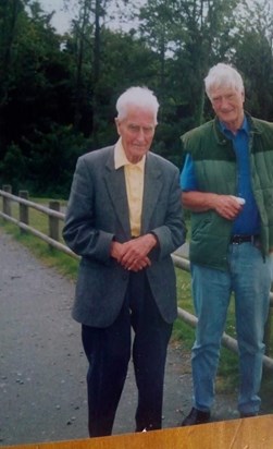 Stephen with his father Albert Ward