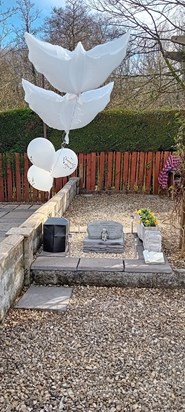 Two years ago we re-done dad resting place ready for mam, little did we realise that I'd be redoing it Two years on ready to rest you with dad. I hope I did you proud, I could you guiding through boss 🥰🫡 hope you like your lorry 💙💙🫶