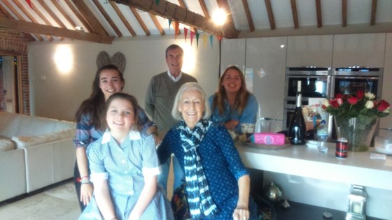 Norfolk 2016 (from left) Amalie, Tatiana, John, Pat, Ottilie.