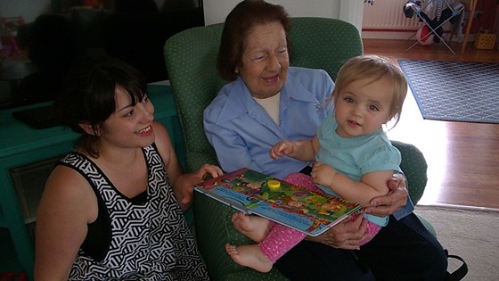 June 2017 - Great Nan with Liane and Milly