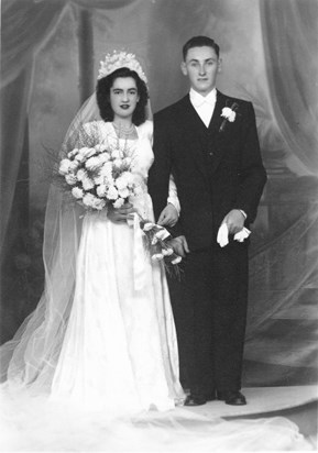1951.   Wedding Aunty Betty & Uncle Paddy