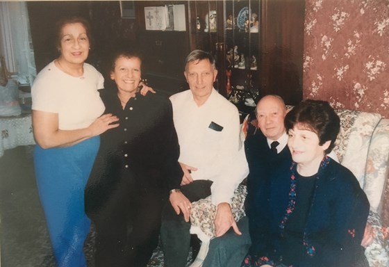 Aunty Betty with sisters and brother in laws