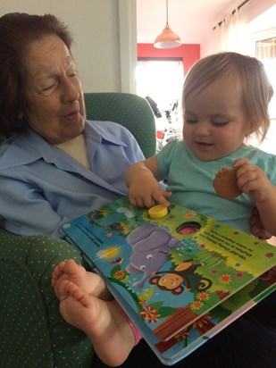 Reading to Milly