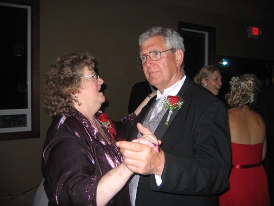 Marjorie and Scott dancing