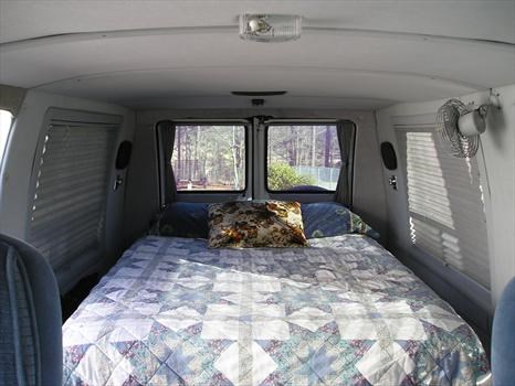 The back of the van.