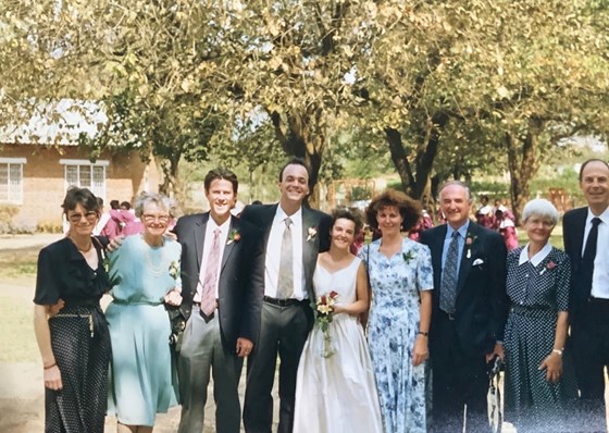 At Sue's wedding in Malawi 1993