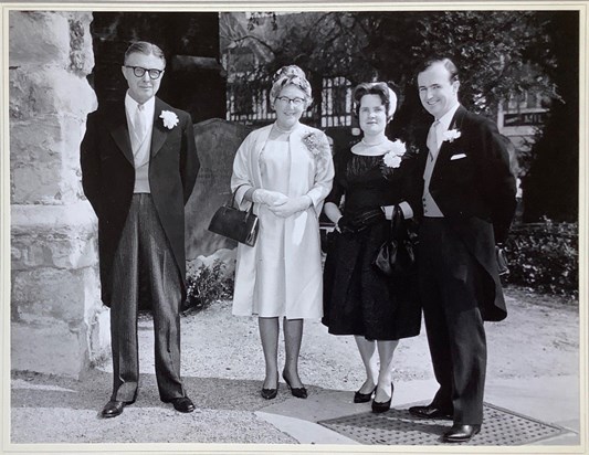 With Martin's parents 1950s