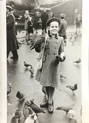 In Trafalgar Square 1940s
