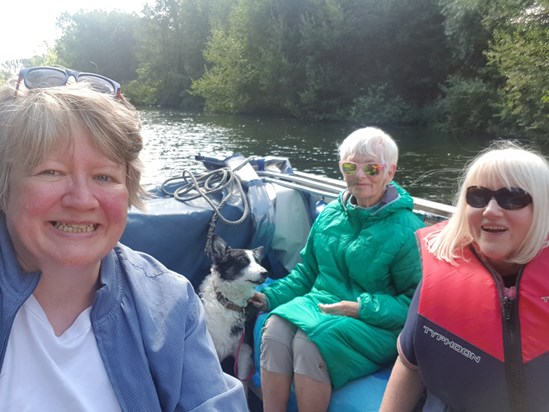 On the Broads with Clare, Therese and Jess