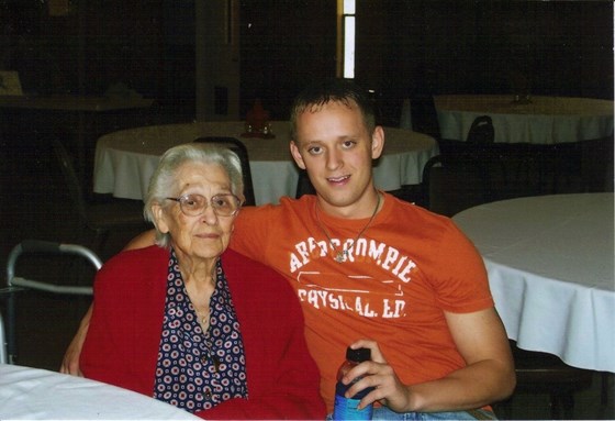 Grandma Varner & great grandson Scott Roark March 2007