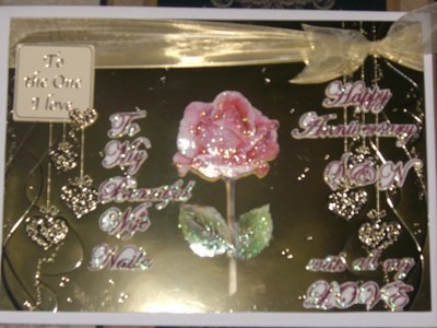 rose anniversary card