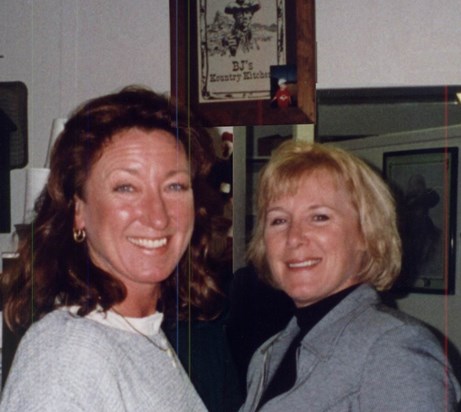 Susie Thanksgiving 1997 at Katies-with sister Patty-