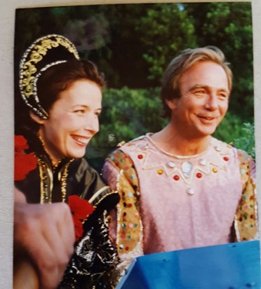Richard and Gigi Callander at Sarah Callander Beckett's 40th fancy dress party in 1992!