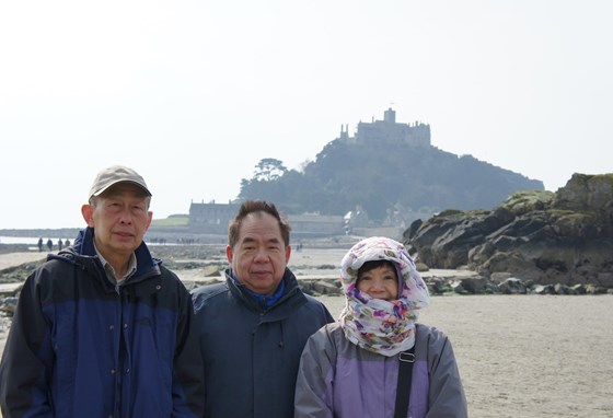 2013 At St Michaels Mount - pretty chilly!