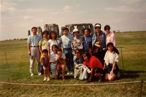Family reunion in early 90's - Stonehenge