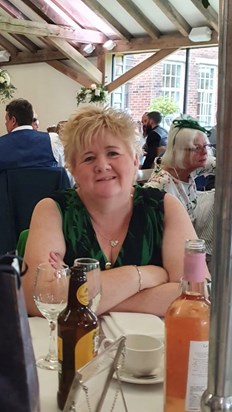 You truly looked beautiful Vicky at dale and Beth wedding last October,, we now know you were poorly even then, life is so cruel,, you are the bravest woman I know.. taken far to soon,, love you loads 💔💔💔