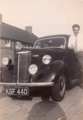 Dad with his first Car X