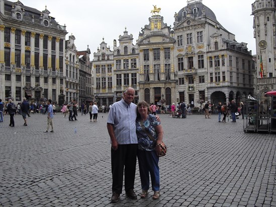 Mum and dad enjoying Belgium