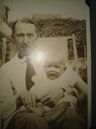 Dad aged 10 months, Ewell, Surrey
