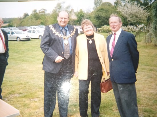 Chris with Adrian and Hazel Prior Sankey