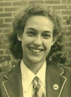 Kay in her school uniform - probably aged 16?