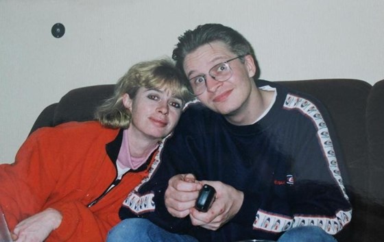 Tim and Heidi, dont know the year but that is an early Ericsson mobile phone